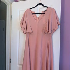 Pink midi dress .. BRAND NEW